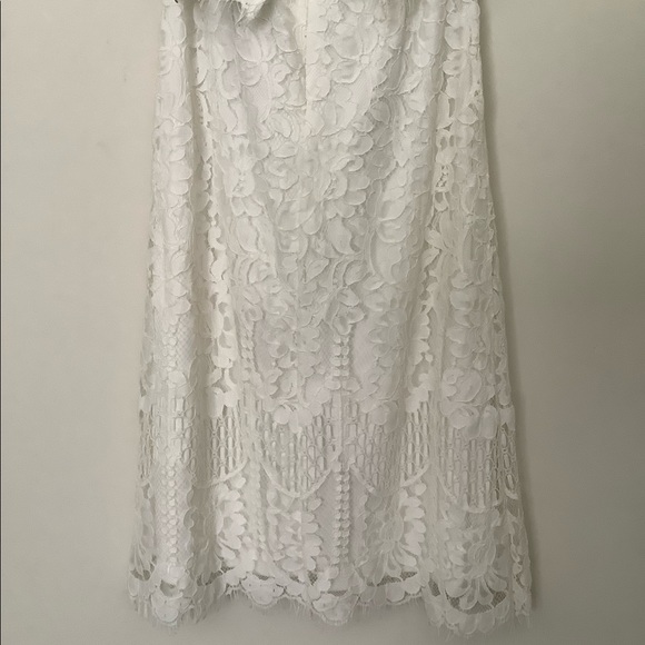 Lulus Delia White Lace Strapless Midi Dress - Picture 8 of 15